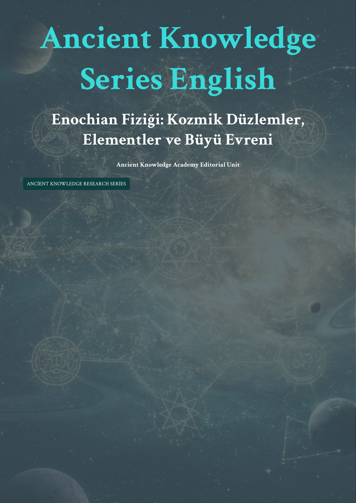 Enochian Fiziği: Kozmik Düzlemler, Elementler ve Büyü Evreni first page thumbnail