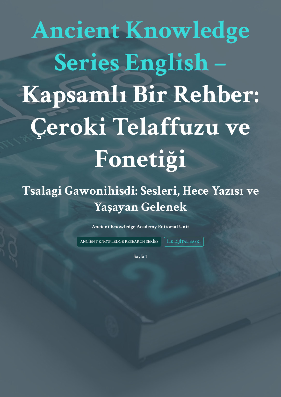 Çeroki Telaffuzu ve Fonetiği: Tsalagi Gawonihisdi İçin Kapsamlı Rehber first page thumbnail