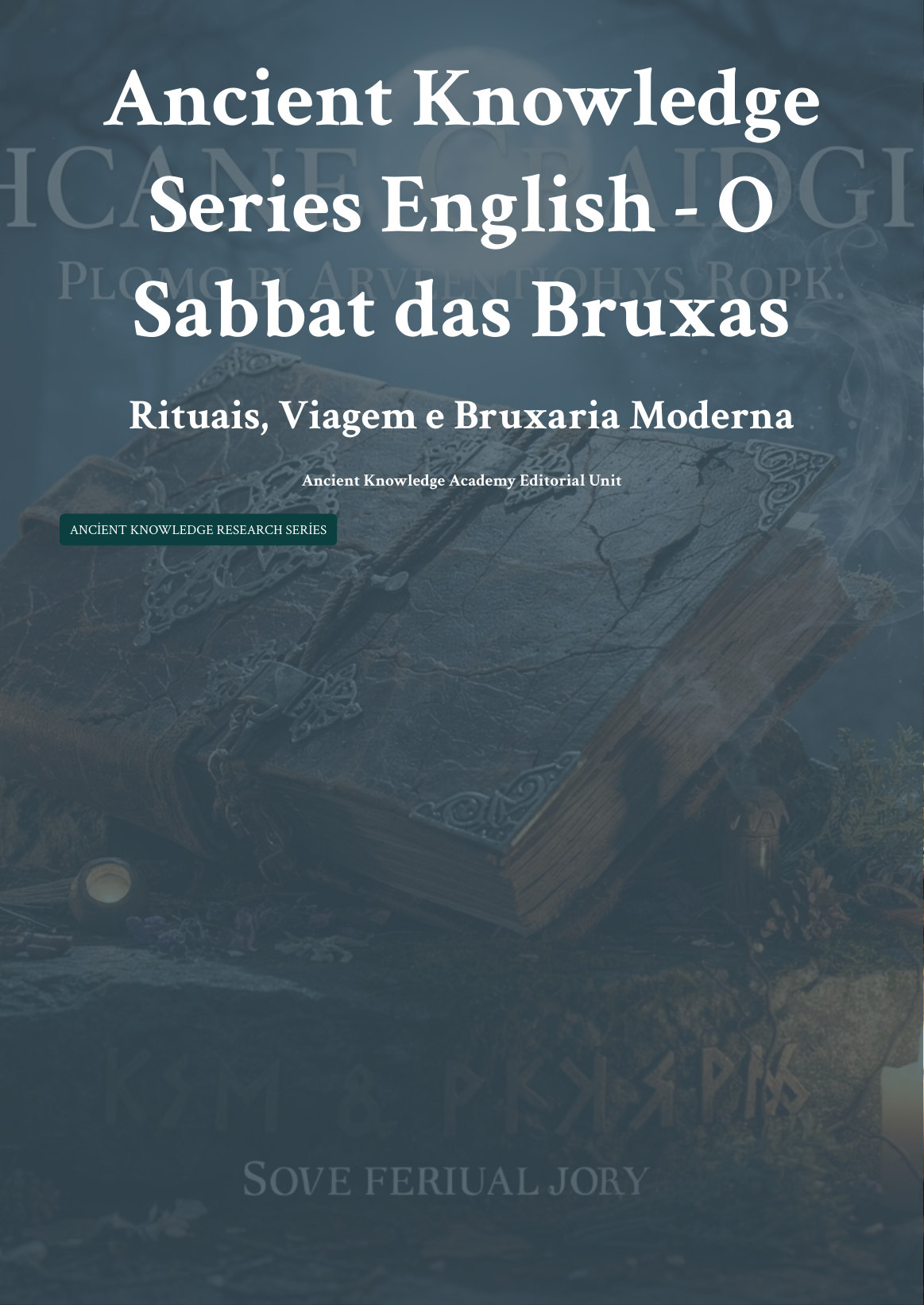 O Sabbat das Bruxas: Rituais, Viagem e Bruxaria Moderna first page thumbnail