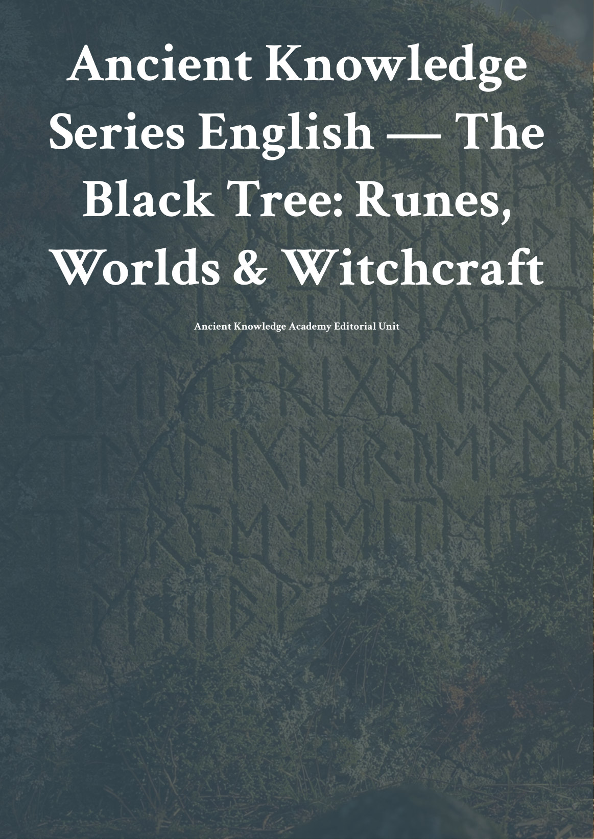 The Black Tree: Runes, Worlds & Witchcraft first page thumbnail